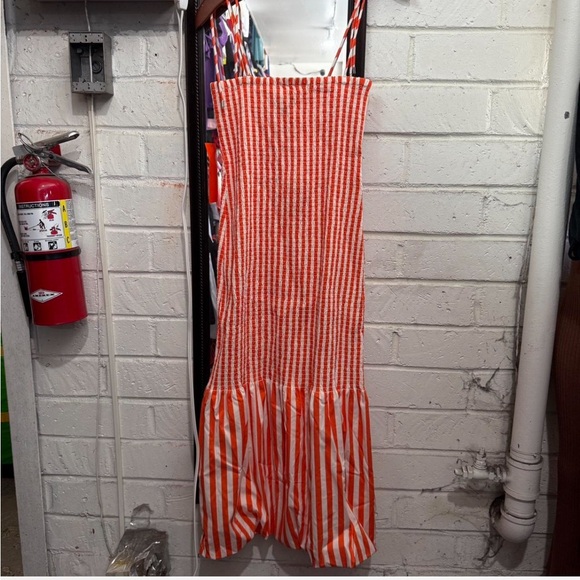Simon miller orange Striped Women's Dress - Picture 2 of 5